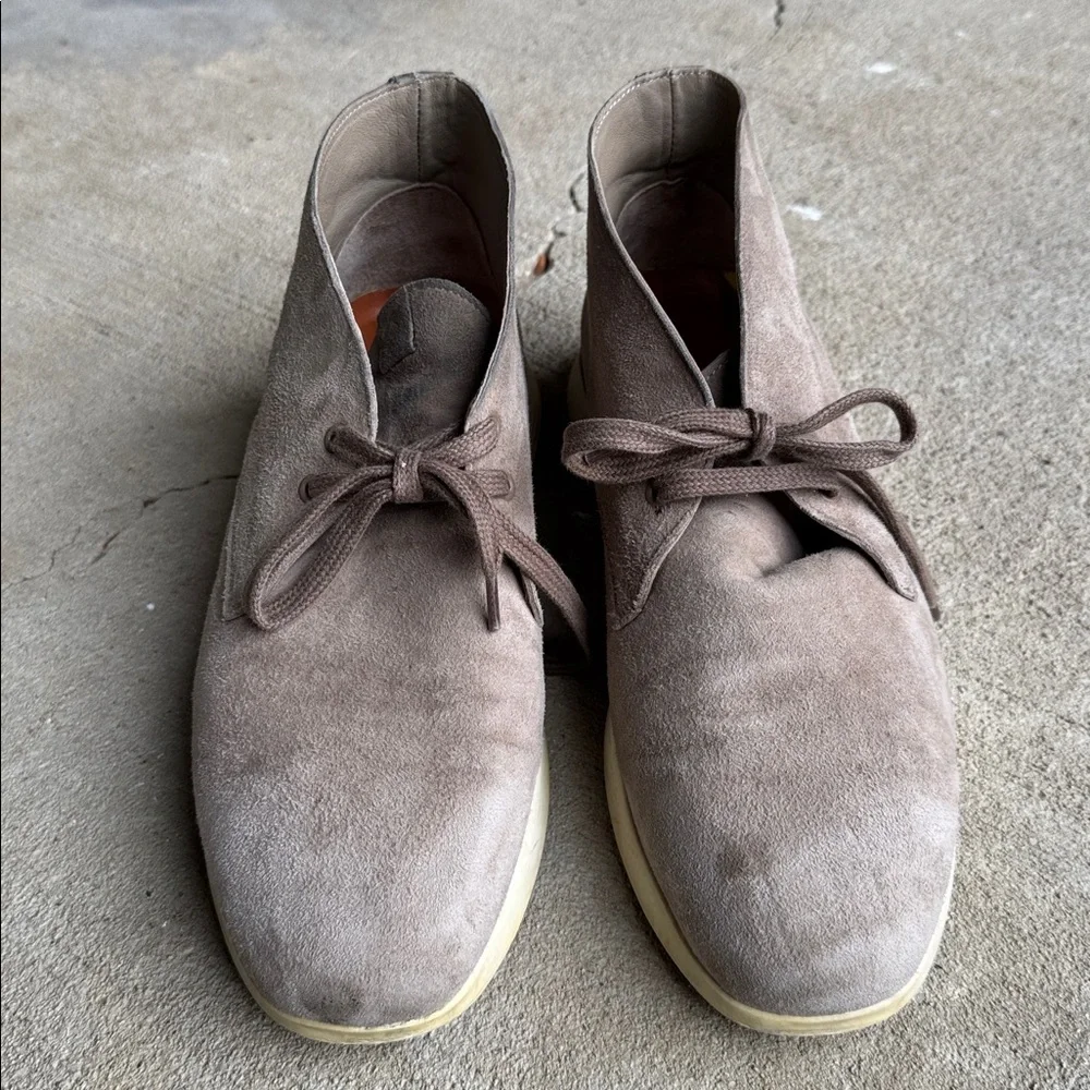 Wolf & Shepherd mens 8.5 M tan suede leather chukka style hybrid boots